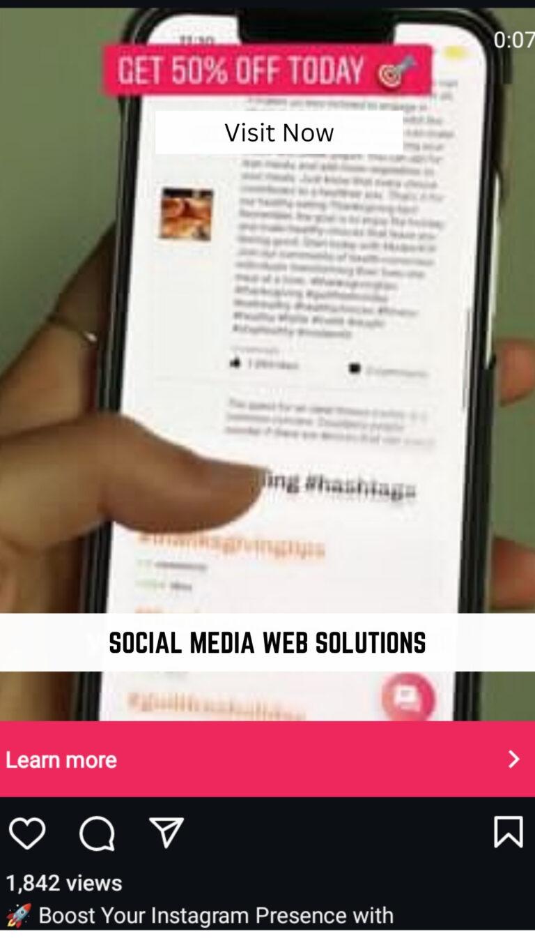 Advertising on Instagram to gain more followers by social media web solutions