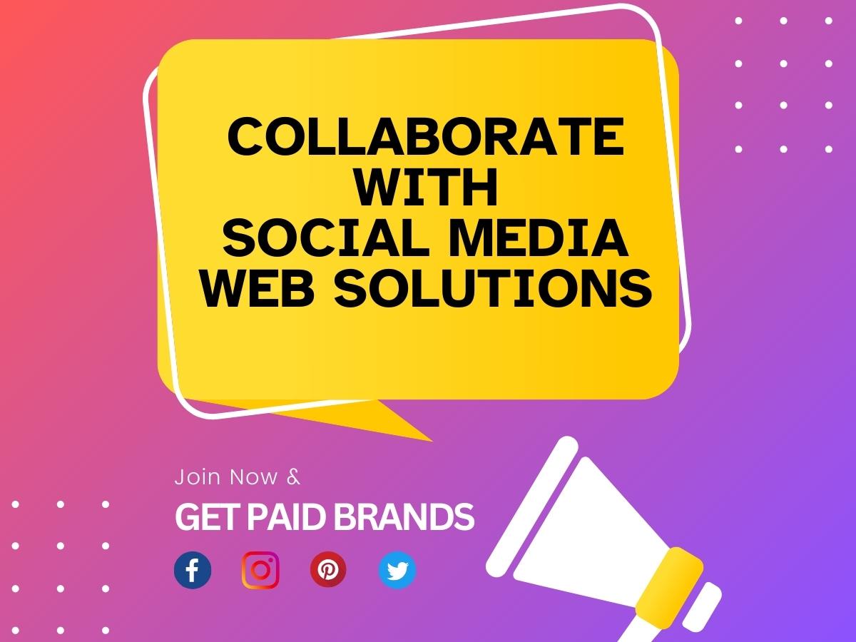 Creator collaboration with social media web solution