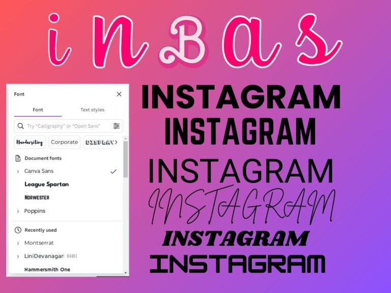 Fonts Used by Instagram on Application